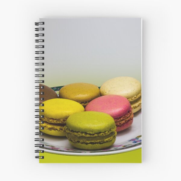 Item preview, Colorful French Macarons Assorted On A Decorative Plate Over Green Background designed and sold by Nmallia.