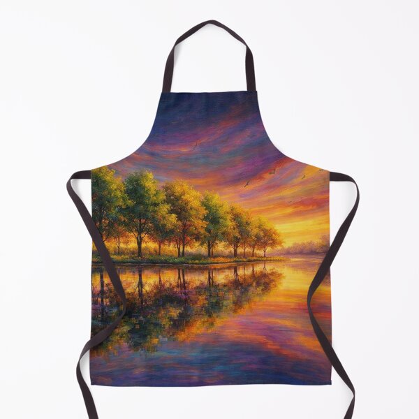 Item preview, Vibrant Sunset Reflection Lake Landscape designed and sold by Joey Santiago.