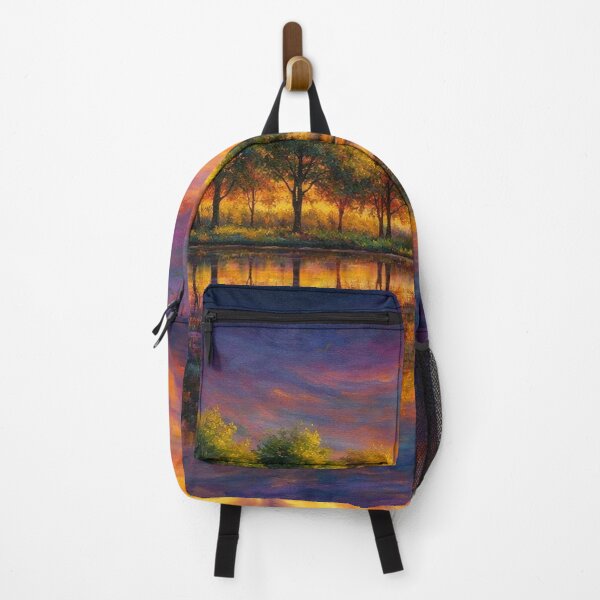 Item preview, Vibrant Sunset Reflection Lake Landscape designed and sold by Joey Santiago.