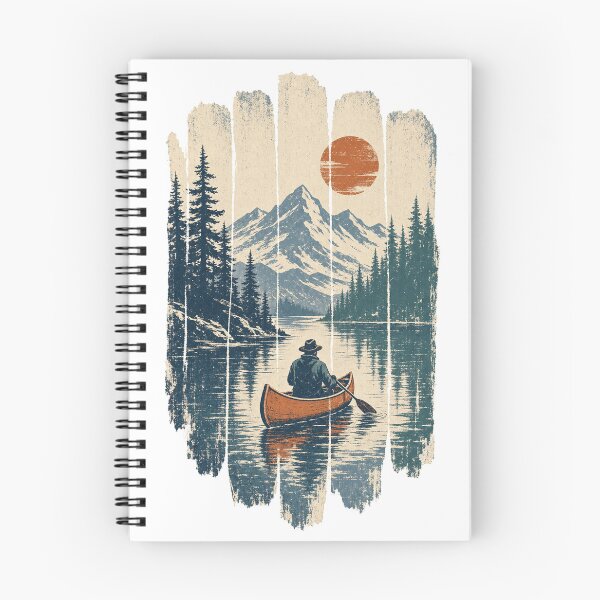 Item preview, Canoe on a Calm Mountain Lake designed and sold by VisualArtsOasis.