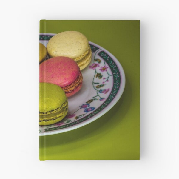 Item preview, Colorful French Macarons Assorted On A Decorative Plate Over Green Background designed and sold by Nmallia.