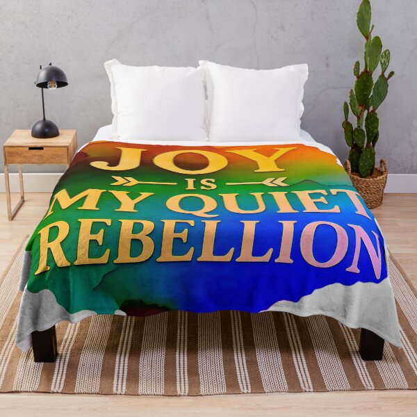 Item preview, Joy Is My Quiet Rebellion Colorful Ink Art designed and sold by TrinovaCreates.