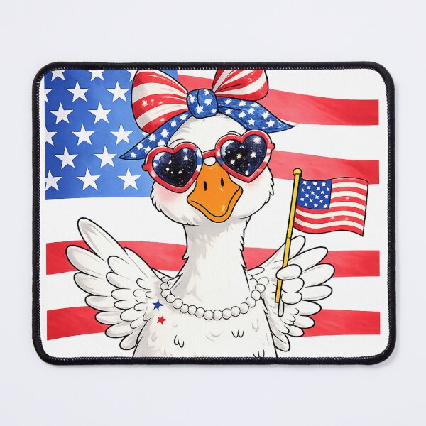 Item preview, Patriotic Goose 4th of July USA Flag Independence Day designed and sold by SjoyStudio.