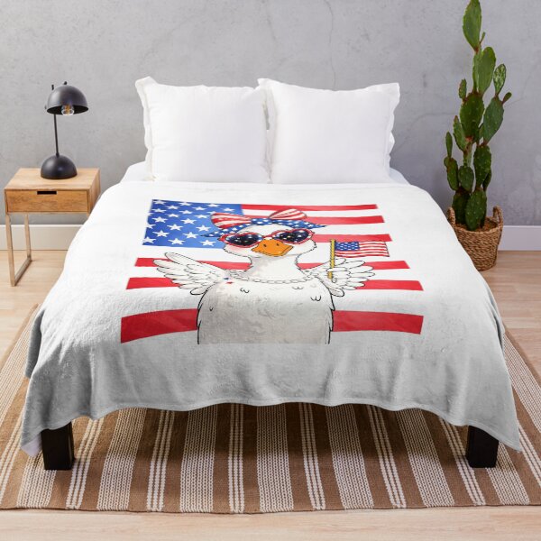 Item preview, Patriotic Goose 4th of July USA Flag Independence Day designed and sold by SjoyStudio.