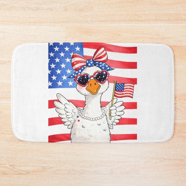 Item preview, Patriotic Goose 4th of July USA Flag Independence Day designed and sold by SjoyStudio.