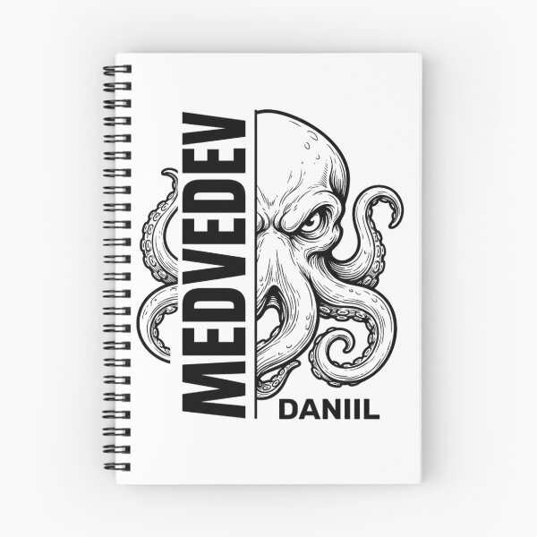Item preview, Daniil Medvedev Octopus Mascot Black and White Tennis Design designed and sold by Holy-Verse.