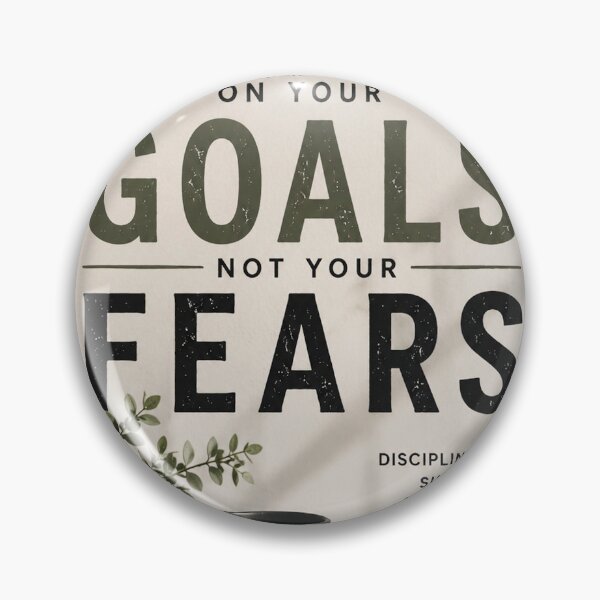 Item preview, Focus On Your Goals Not Your Fears Motivational Wall Art designed and sold by DrizzyV.