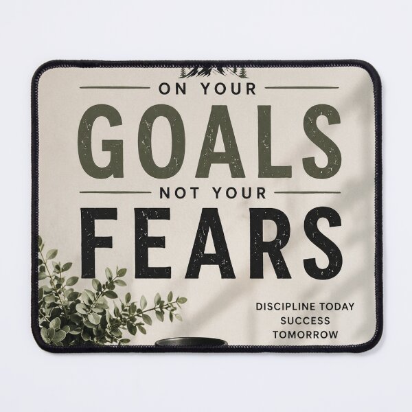 Item preview, Focus On Your Goals Not Your Fears Motivational Wall Art designed and sold by DrizzyV.