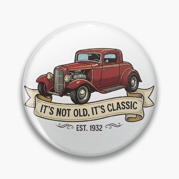 Item preview, It's Not Old Vintage Car Sticker designed and sold by PetArtt.