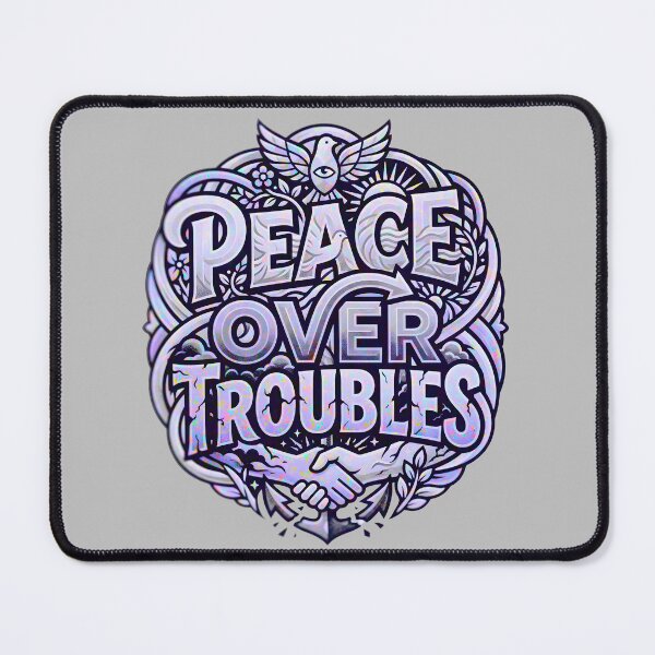 Item preview, Peace Over Troubles - The Holographic Iridescent Edition designed and sold by TrinovaCreates.