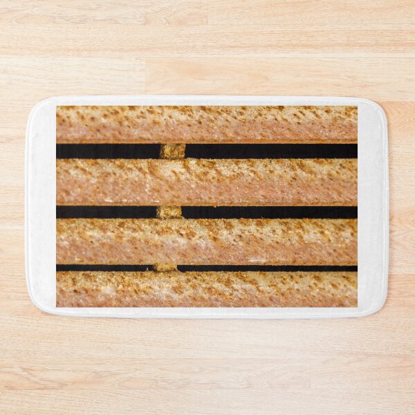 Item preview, Rusty Metal Slats Close-Up Showing Corrosion Texture and Industrial Decay Pattern designed and sold by Nmallia.
