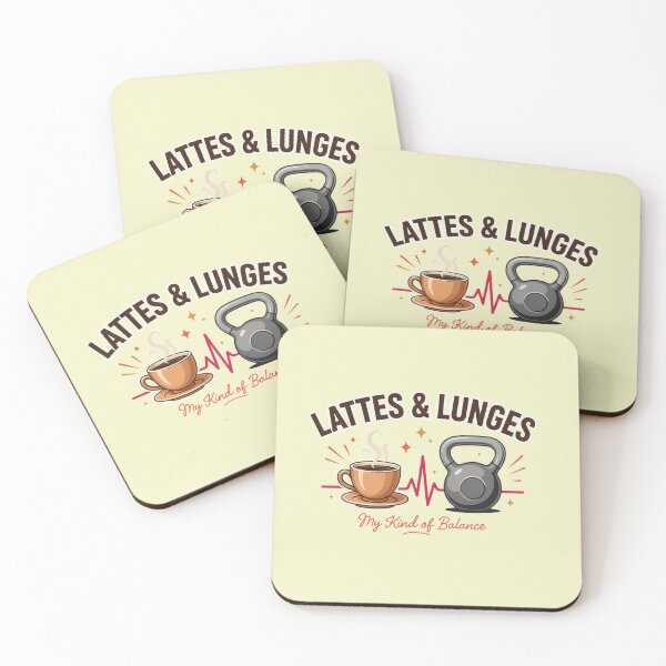 Item preview, Lattes & Lunges designed and sold by Pixel-Lair.