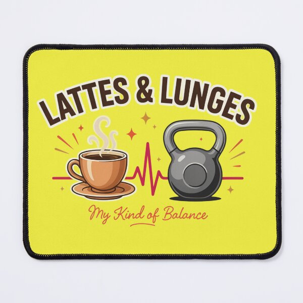 Item preview, Lattes & Lunges designed and sold by Pixel-Lair.