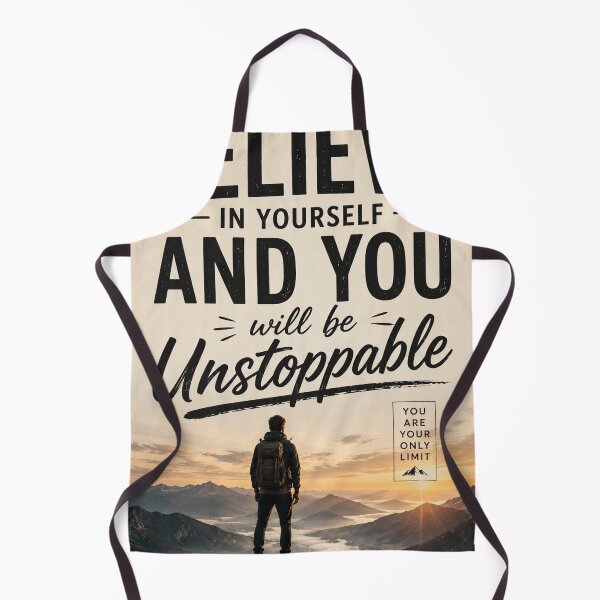 Item preview, Believe In Yourself Unstoppable Motivational Mountain Poster designed and sold by DrizzyV.