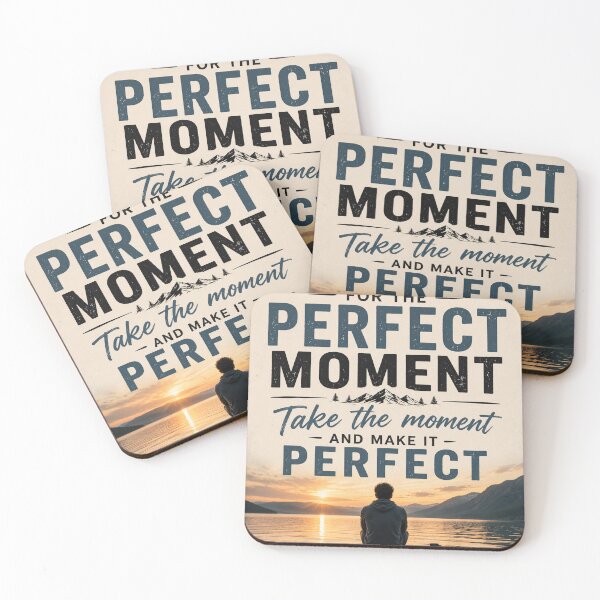 Item preview, Don't Wait For The Perfect Moment Inspirational Lake Poster designed and sold by DrizzyV.
