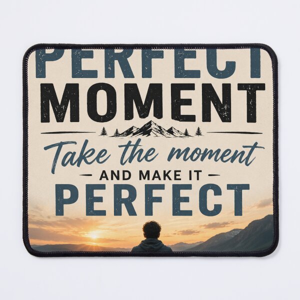 Item preview, Don't Wait For The Perfect Moment Inspirational Lake Poster designed and sold by DrizzyV.