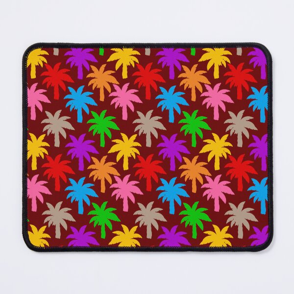 Item preview,  Colorful Rainbow Palm Trees Design - Red  designed and sold by PatternTitan.