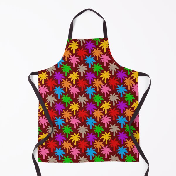 Item preview,  Colorful Rainbow Palm Trees Design - Red  designed and sold by PatternTitan.