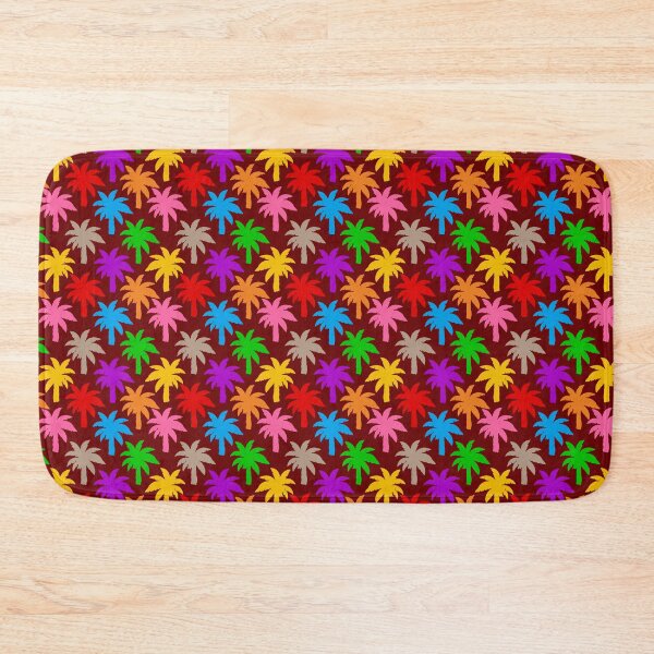 Item preview,  Colorful Rainbow Palm Trees Design - Red  designed and sold by PatternTitan.