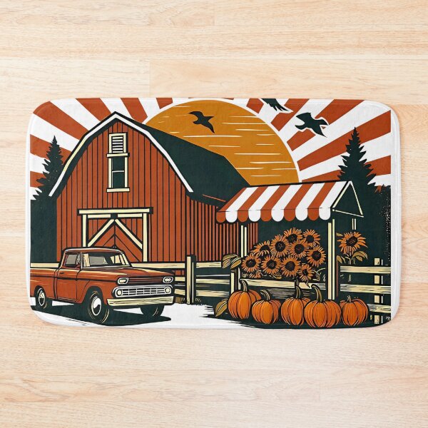 Item preview, Retro Farmhouse Autumn Sunset - Simple Life designed and sold by NewVibeStudio.