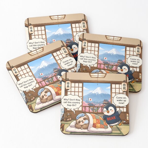 Item preview, Nap-On – Funny Japan Sloth Pun Design designed and sold by TJQsAnimals.