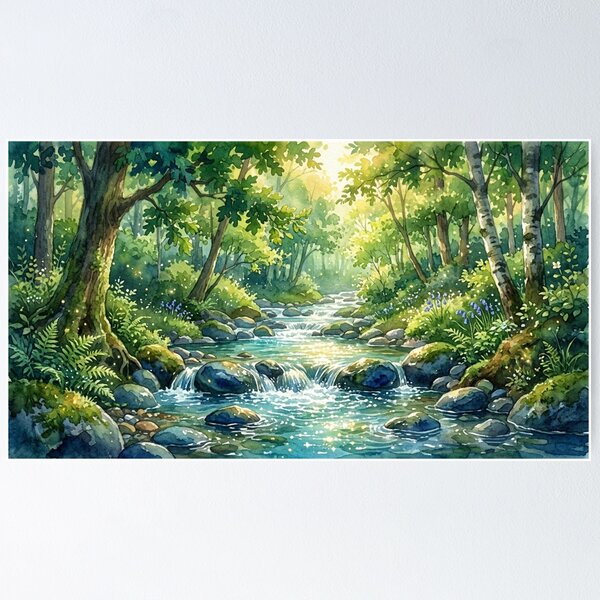 Item preview, Sunlit Brook designed and sold by zyravirelle.