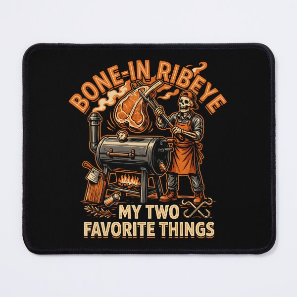 Item preview, Bone in Ribeye My Two Favorite Things Steak Lover Humor for Grill Masters designed and sold by Redgiant87x.