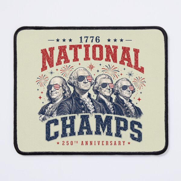 Item preview, 1776 National Champions, Funny 4th of July Patriotic, Funny Founding Fathers 1 designed and sold by rusiaa.