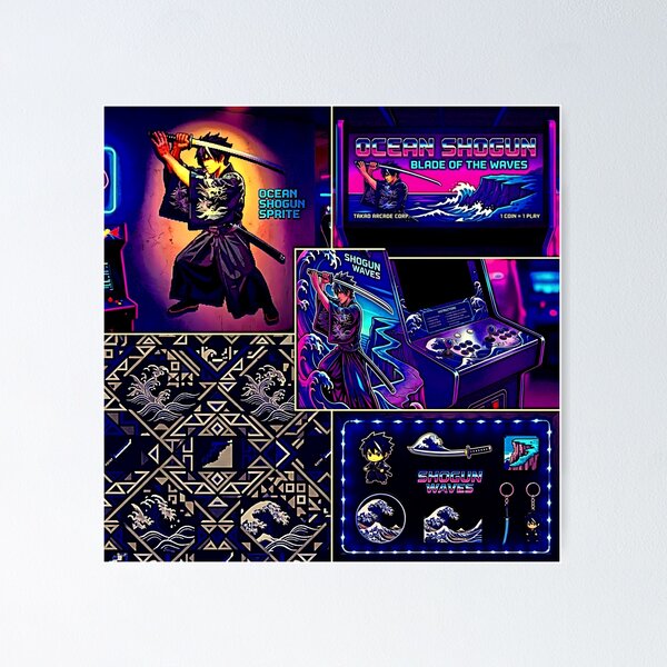 Item preview, Retro Arcade capter Themed Décor designed and sold by Cyber-ART-Studio.