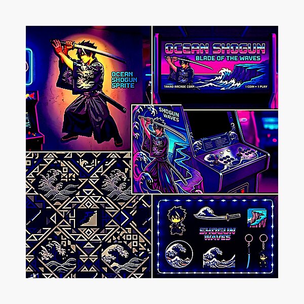 Item preview, Retro Arcade capter Themed Décor designed and sold by Cyber-ART-Studio.