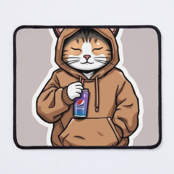 Item preview, No Sleep Just Gaming Cat Sticker designed and sold by Stylestickers55.
