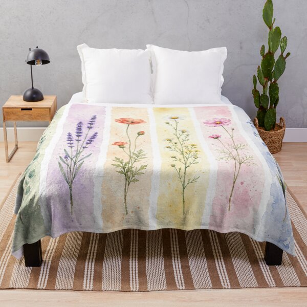 Item preview, Pastel Watercolor Wildflower Strips designed and sold by 0606PM.