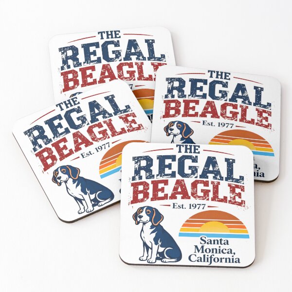 Item preview, Beagle Dog Lover Santa Monica California Retro Sunset Est 1977 designed and sold by ZBIFBOUETLA.