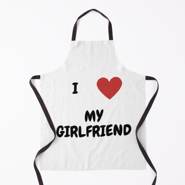 Item preview, I Love My Girlfriend Cute Red Heart – Romantic Relationship Quote Art designed and sold by mentosdesigner.