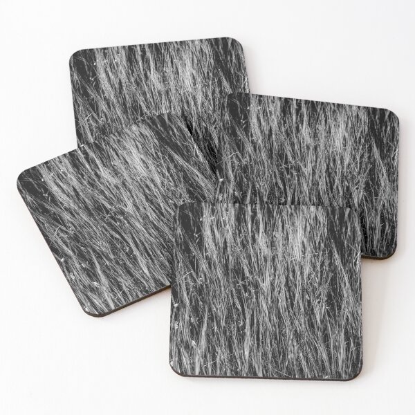 Item preview, Black And White Tall Grass Field Texture In Wild Meadow Abstract Natural Background designed and sold by Nmallia.