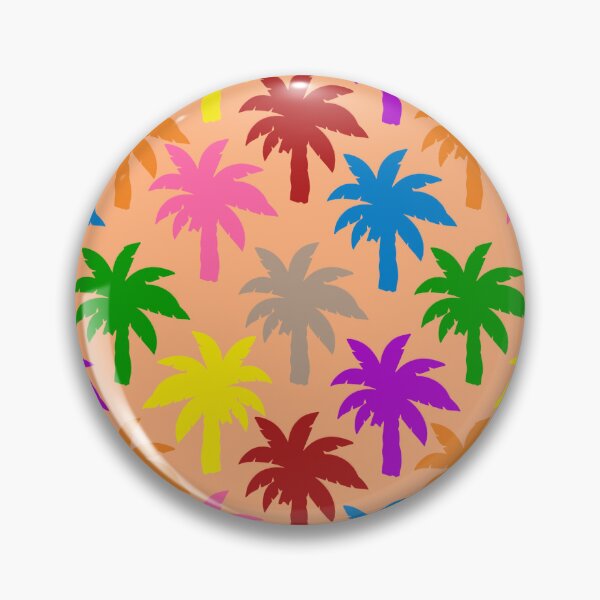 Item preview, Colorful Rainbow Palm Trees Design - Orange  designed and sold by PatternTitan.
