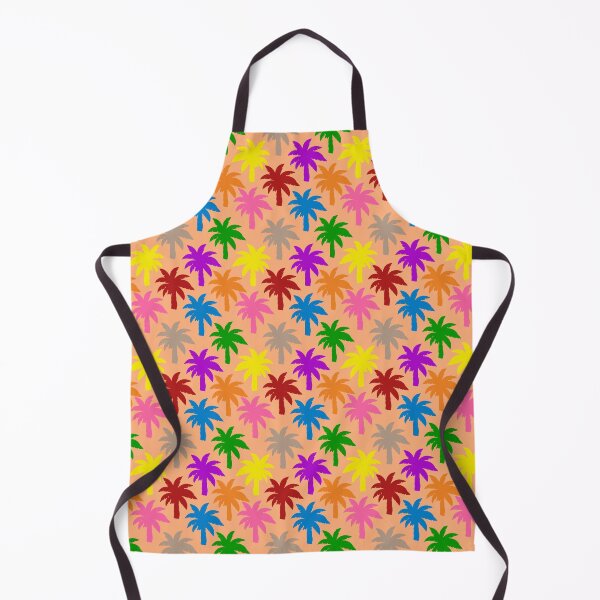 Item preview, Colorful Rainbow Palm Trees Design - Orange  designed and sold by PatternTitan.