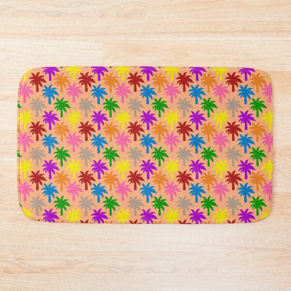Item preview, Colorful Rainbow Palm Trees Design - Orange  designed and sold by PatternTitan.