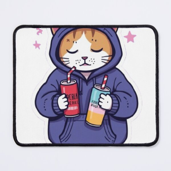 Item preview, No Sleep Just Gaming Cat Sticker designed and sold by Stylestickers55.