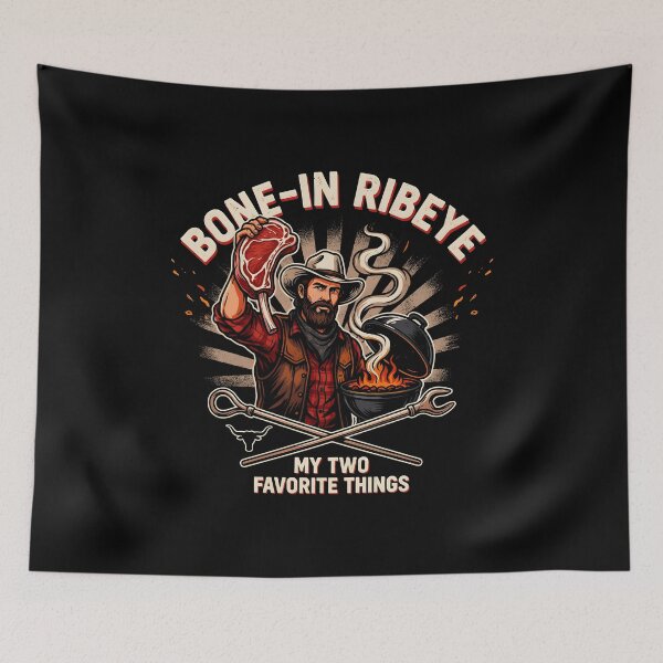 Item preview, Bone in Ribeye My Two Favorite Things Classic Barbecue Lifestyle designed and sold by Redgiant87x.