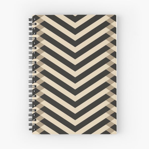 Item preview, Modern Geometric Chevron Pattern | Black and Beige Minimalist Design | Optical Illusion Art designed and sold by MoodLay.