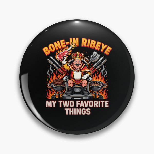 Item preview, Bone in Ribeye My Two Favorite Things Funny Steak and BBQ Quote designed and sold by Redgiant87x.