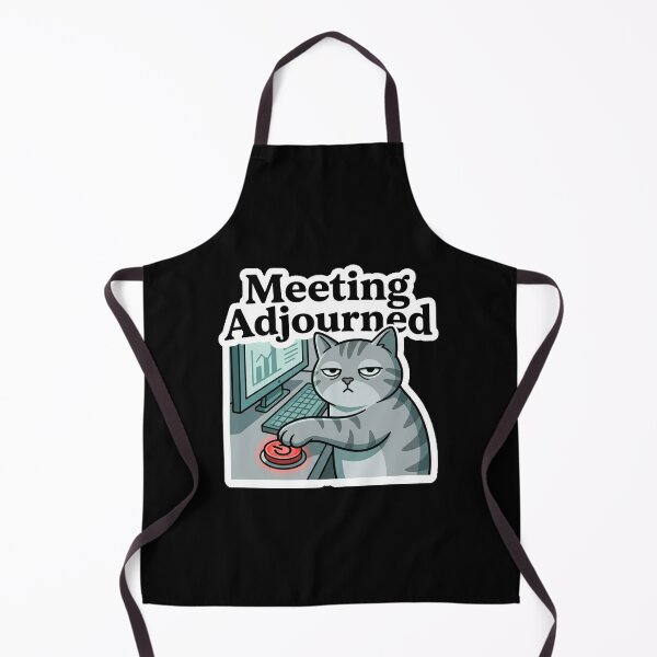 Item preview, Meeting Adjourned Funny Office Cat Design designed and sold by Cat Meme Fund.