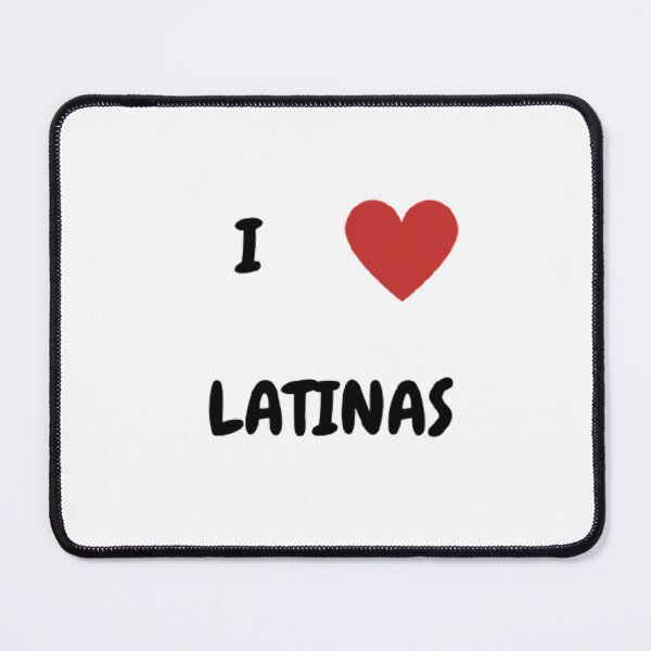 Item preview, I Love Latinas Cute Red Heart – Funny Relationship Quote Art designed and sold by mentosdesigner.