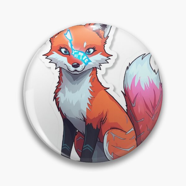 Item preview, Neon Synthetic Division Signal Loss Fox FX-01 Glitch Sticker designed and sold by NEON SYNTHETIC DIVISION.
