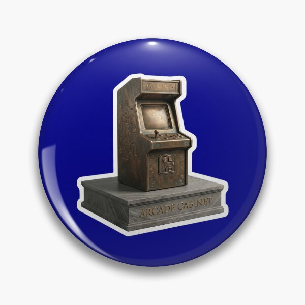 Item preview, Retro Arcade Cabinet Gold Bronze designed and sold by FASAventuras.