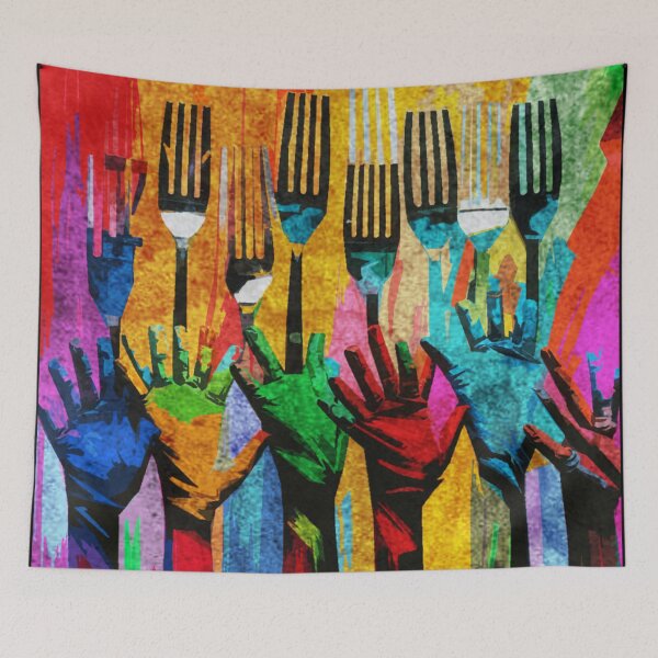 Item preview, Abstract hungry hands designed and sold by kinpirks.