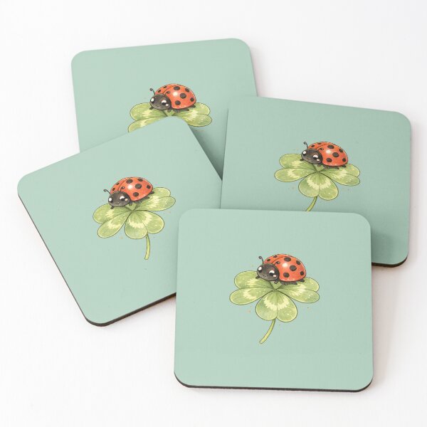 Item preview, Ladybug on Clover Cute Nature designed and sold by MagicMakerPh.