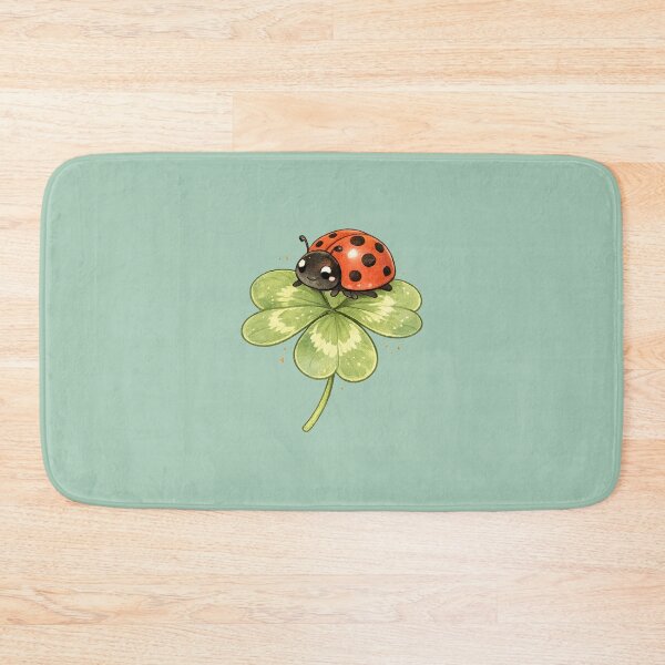 Item preview, Ladybug on Clover Cute Nature designed and sold by MagicMakerPh⭐⭐⭐⭐⭐.