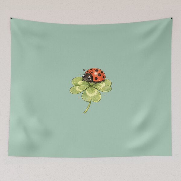 Item preview, Ladybug on Clover Cute Nature designed and sold by MagicMakerPh⭐⭐⭐⭐⭐.